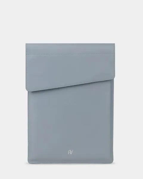 "LAPTOP CASE 02" шкіряний, блакитний