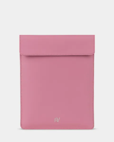 "iPad case" шкіряний, рожевий