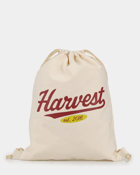 Рюкзак-мішок принт harvest, бежевий