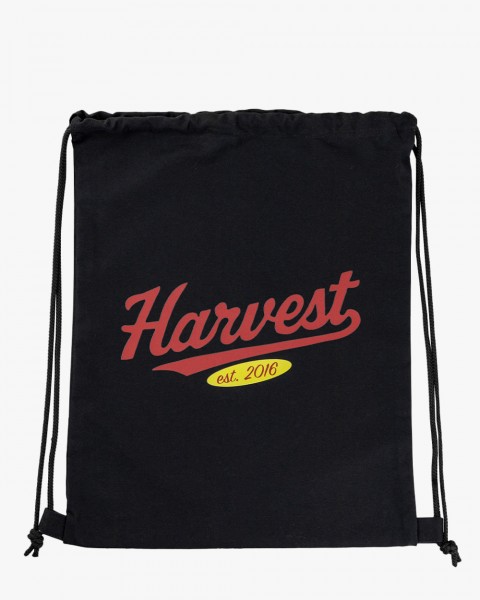 Рюкзак-мішок принт harvest, чорний