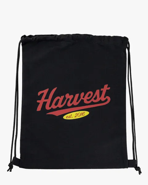 Рюкзак-мішок принт harvest, чорний