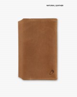 Обкладинка на паспорт "Smart" шкіряна, коричнева