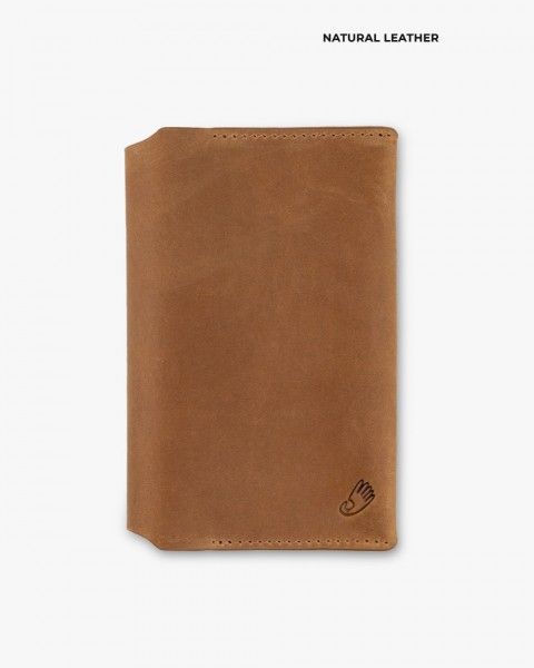 Обкладинка на паспорт "Smart" шкіряна, коричнева