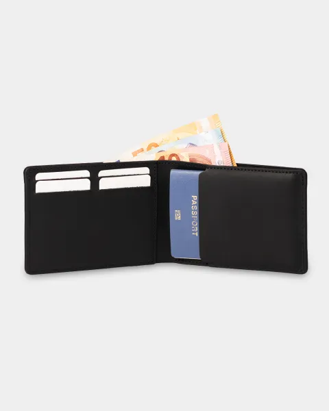 Гаманець "Travel holder" шкіряний, чорний