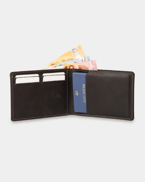 Гаманець "Travel holder" шкіряний, темно-коричневий