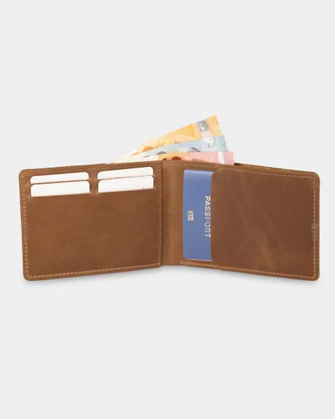 Гаманець "Travel holder" шкіряний, коричневий