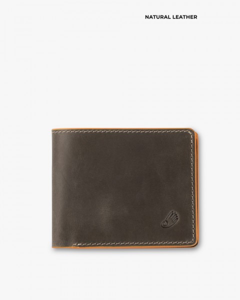 Гаманець "Classic" шкіряний, сірий