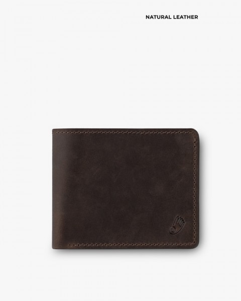 Гаманець "Classic" шкіряний, темно-коричневий