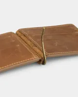 Гаманець холдер шкіряний, коричневий