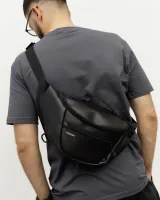 "TECH BAG" екошкіра, чорна