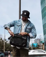 СУМКА "DAILY BAG" екошкіра, чорна