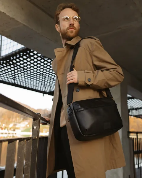 СУМКА "DAILY BAG" екошкіра, чорна