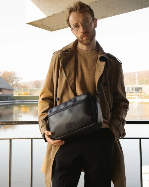 СУМКА "DAILY BAG" екошкіра, чорна