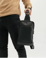 "SHUTTLE UNO BAG" ЕКОШКІРА, ЧОРНА