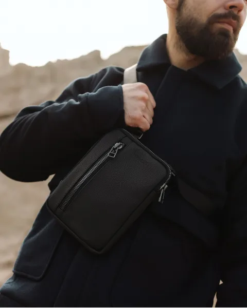 "WALLET BAG" чорна,екошкіра