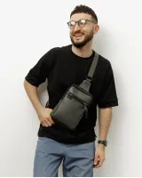 "SHUTTLE UNO BAG" екошкіра. сіра