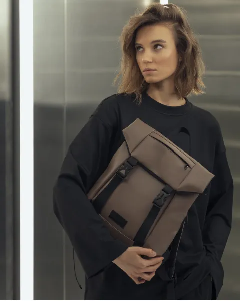 "SHUTTLE ROLL MINI" екошкіра, беж