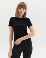 Футболка "Cute" чорна, принт серце