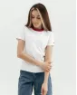 Футболка "Cute" з окантовкою, біла
