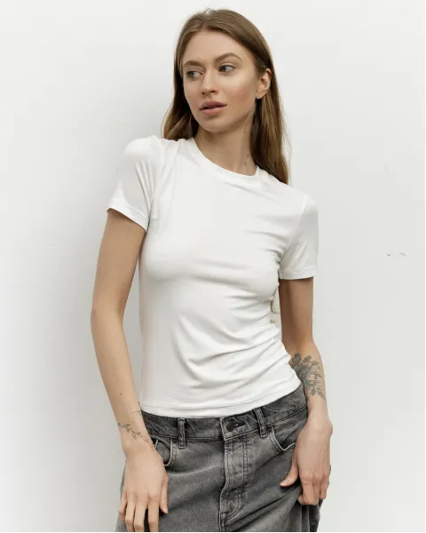 Футболка "Jess" молочна
