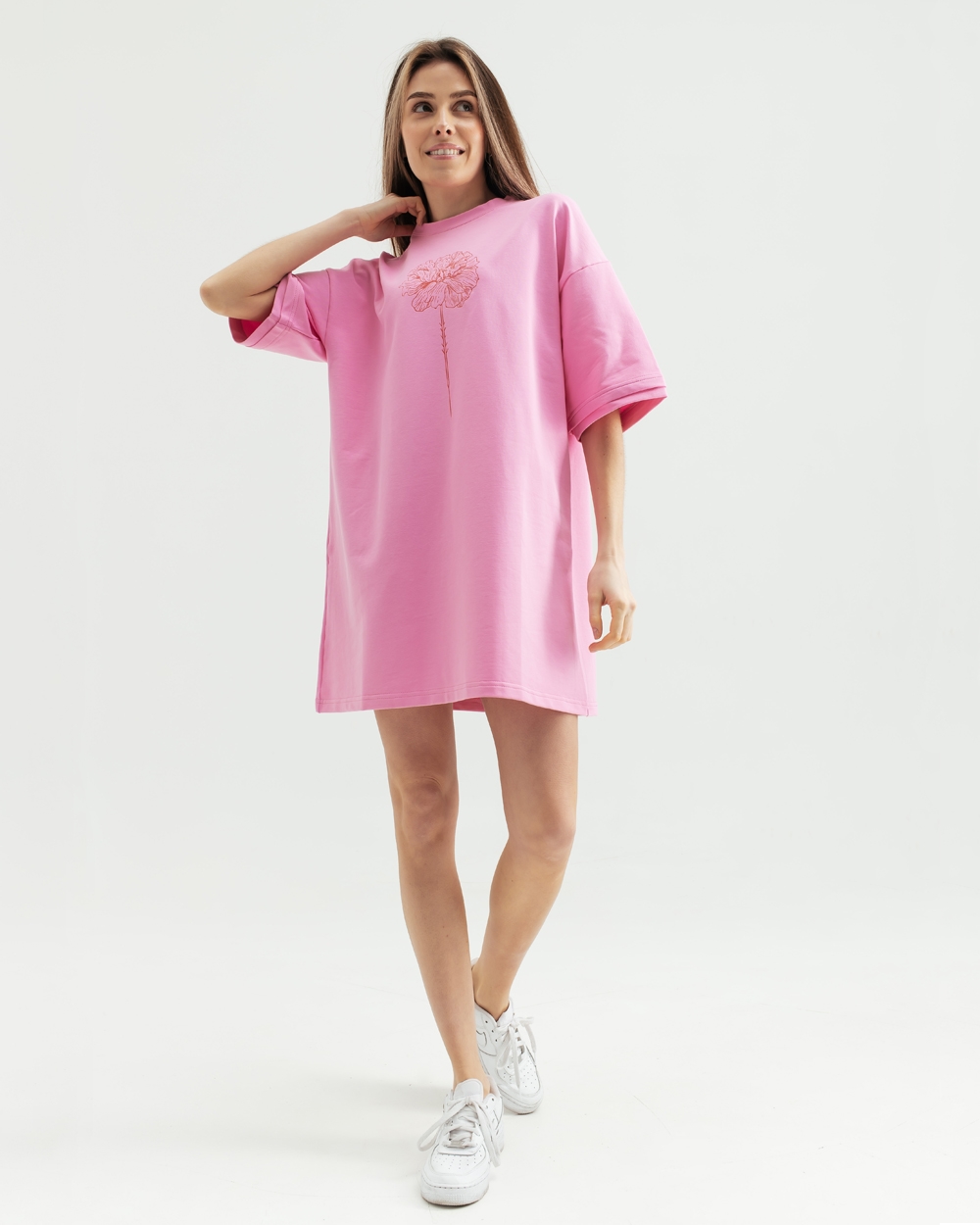 Сукня-футболка "POPPY" рожева