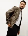 Куртка "Joe" екошкіра коричнева