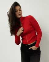 Реглан "Fit crop" червоний