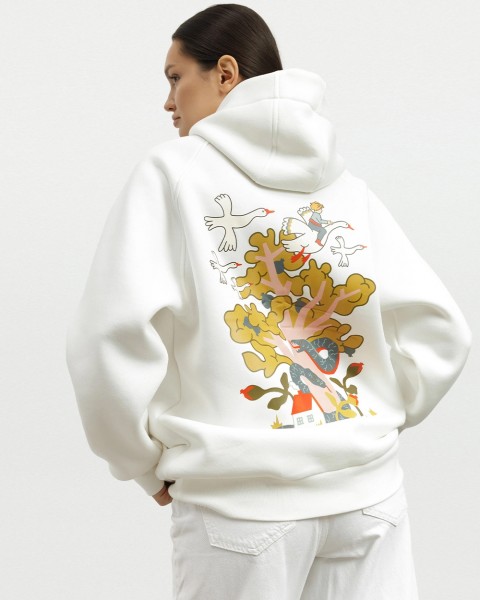 Худі "Еssential" молочне, принт Івасик-Телесик